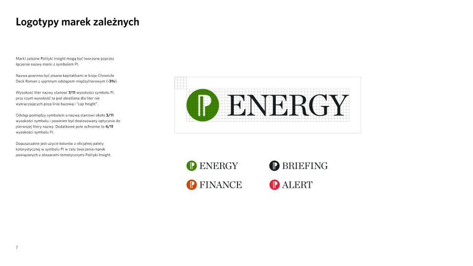 Polityka Insight - brandbook slide 12